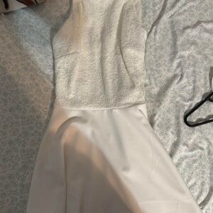 Elegant White Lace Dress